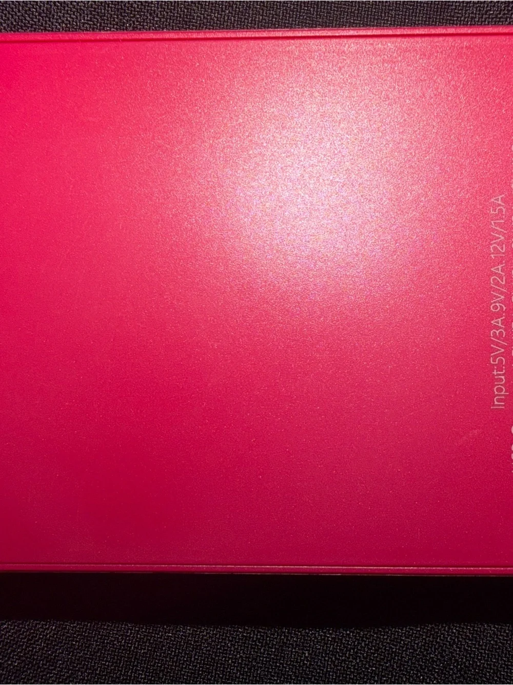 Portable Pink 22.5W Fast Charging Power Bank with Display